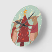  rendierkerst ronde klok (Hoek)