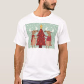  rendierkerst t-shirt (Voorkant)