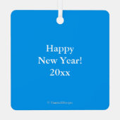 Rendierkerstboom Metalen Ornament (Achterkant)