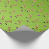 Rendierkerstgeluk Cadeaupapier (Hoek)