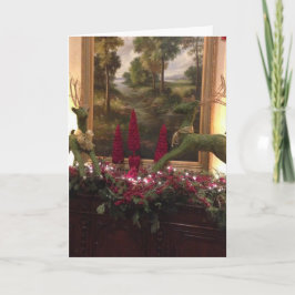 rendierkerstkaart feestdagen kaart