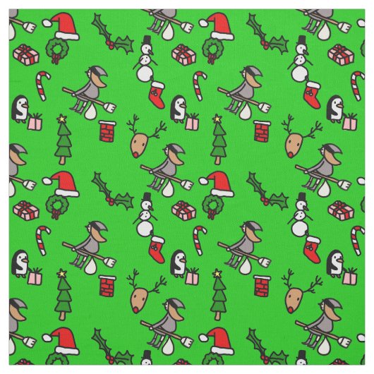 rendierkerstmis befana stof (Swatch)