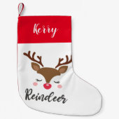 Rendierkerststaart Kleine Kerstsok (Voorkant)