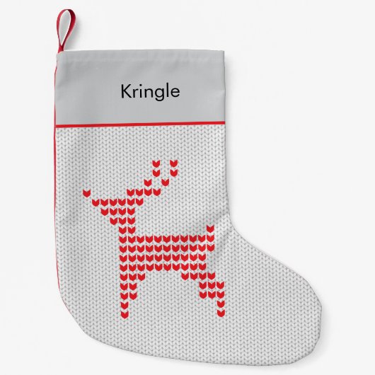 rendierkersttrui kleine kerstsok (Voorkant)