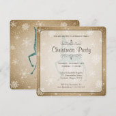 rendierkerstuitnodiging kaart (Voorkant / Achterkant)