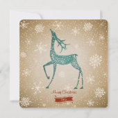 rendierkerstuitnodiging kaart (Achterkant)