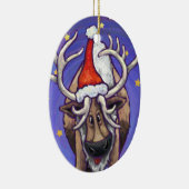 Rendierkerstversiering Keramisch Ornament (Rechts)