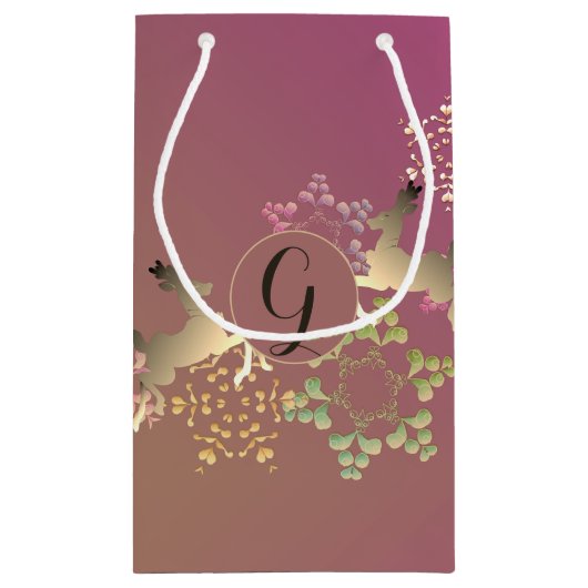 Rendierkleding en magnetisch snowflakes klein cadeauzakje (Achterkant)