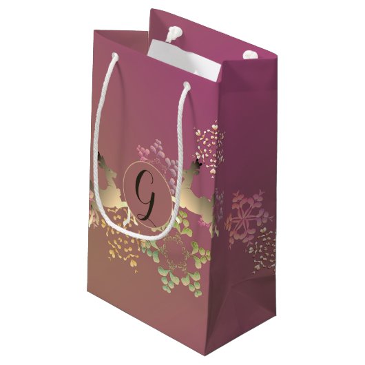 Rendierkleding en magnetisch snowflakes klein cadeauzakje (Achterkant Gekanteld)