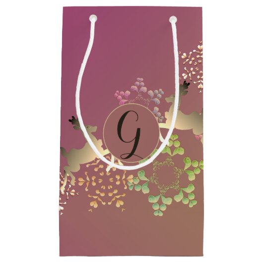 Rendierkleding en magnetisch snowflakes klein cadeauzakje (Voorkant)