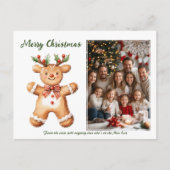 rendierkoekje feestdagenkaart (Voorkant)