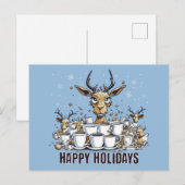 rendierkoffie briefkaart (Voorkant / Achterkant)