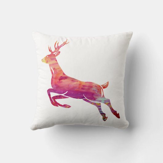 rendierkunst Waterverf Kussen (Achterkant)