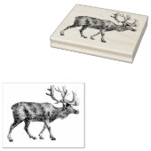 rendierkunststempel rubberstempel (Gestempeld)