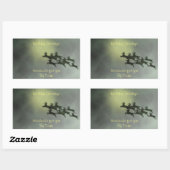 rendierlabels rechthoekige sticker (Vel)