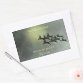 rendierlabels rechthoekige sticker (Envelop)