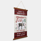 Rendierlijk Boerderij Rustic  Farmhouse Hangend Wandkleed (Gebogen)