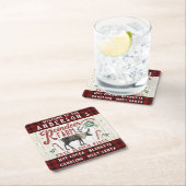 Rendierlijk Boerderij Rustic  Farmhouse Kartonnen Onderzetters (Insitu)