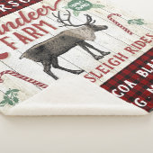 Rendierlijk Boerderij Rustic  Farmhouse Sherpa Deken (3/4)