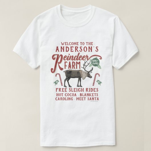 Rendierlijk Boerderij Rustic  Farmhouse T-shirt (Design voorkant)