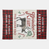 Rendierlijk Boerderij Rustic Farmhouse Theedoek (Horizontaal)