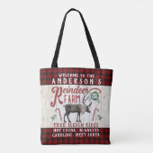 Rendierlijk Boerderij Rustic  Farmhouse Tote Bag (Achterkant)
