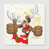 rendierlijk Drink grappig kerstteken (Voorkant)