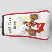 rendierlijk Drink grappig kerstteken Golfheadcover (Voorkant)
