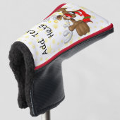 rendierlijk Drink grappig kerstteken Golfheadcover (3/4 voorkant)