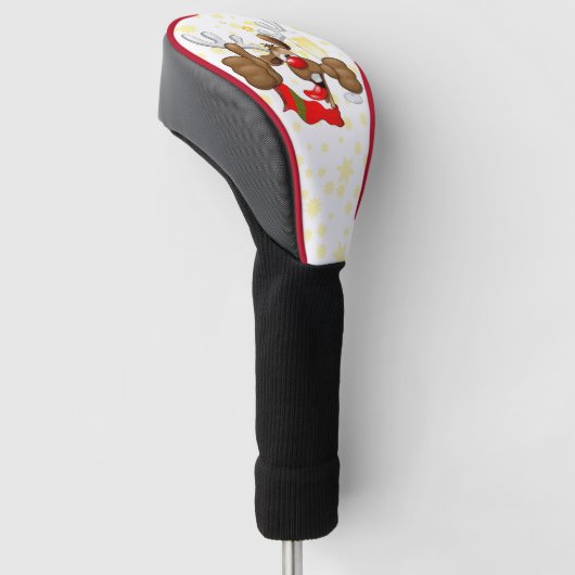 rendierlijk Drink grappig kerstteken Golfheadcover (Schuin)