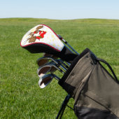 rendierlijk Drink grappig kerstteken Golfheadcover (Insitu)