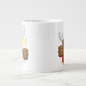 rendierlijk Drink grappig kerstteken Grote Koffiekop (Voorkant)