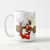 rendierlijk Drink grappig kerstteken Koffiemok (Links)