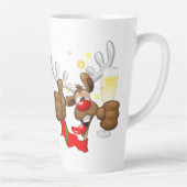 rendierlijk Drink grappig kerstteken Latte Mok (Rechts)