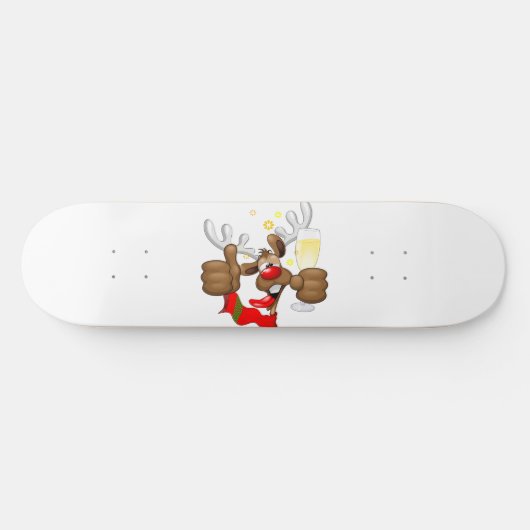 rendierlijk Drink grappig kerstteken Persoonlijk Skateboard (Horizontaal)