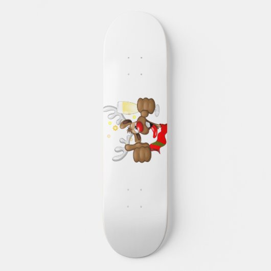 rendierlijk Drink grappig kerstteken Persoonlijk Skateboard (Voorkant)