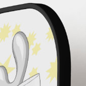 rendierlijk Drink grappig kerstteken Pickleball Paddle (Links Detail)