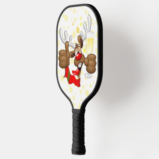 rendierlijk Drink grappig kerstteken Pickleball Paddle (Links)
