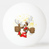 rendierlijk Drink grappig kerstteken Pingpongbal (Achterkant)