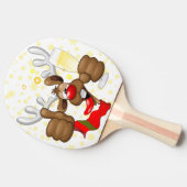 rendierlijk Drink grappig kerstteken Tafeltennisbatje (Zijkant)