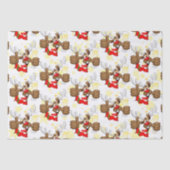 rendierlijk Drink grappig kerstteken Tissuepapier (Voorkant)