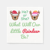 Rendierlijk geslacht onthullen servet (Voorkant)