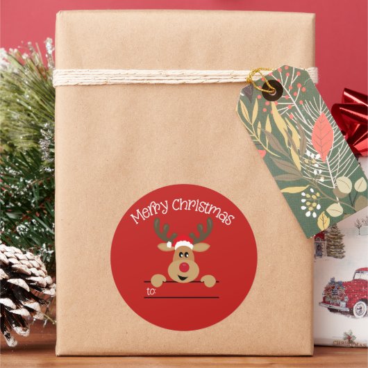rendierlijk Kerst sticker (Feestdagen)