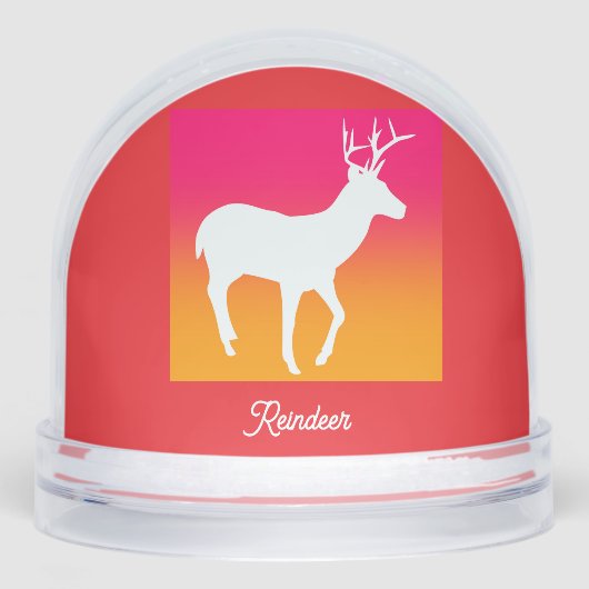 Rendierlogo  sneeuwbol (Voorkant)