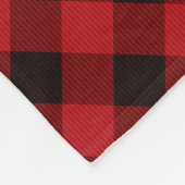 rendiermonogram | Deep Red Buffalo Play Fleece Deken (Hoek)