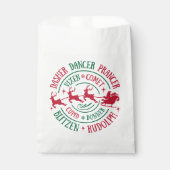 Rendiernamen Ronde Woordkunst Bedankzakje (Voorkant)