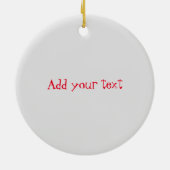 Rendiernamen Ronde Woordkunst Keramisch Ornament (Achterkant)