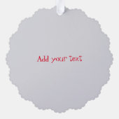 Rendiernamen Ronde Woordkunst Ornament Kaart (Achterkant)