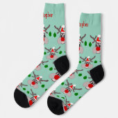 Rendierontwerp Kerstmis Sokken (Links)