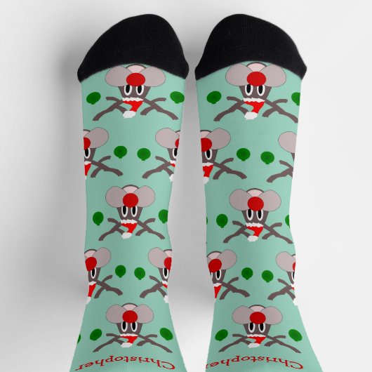 Rendierontwerp Kerstmis Sokken (Top)